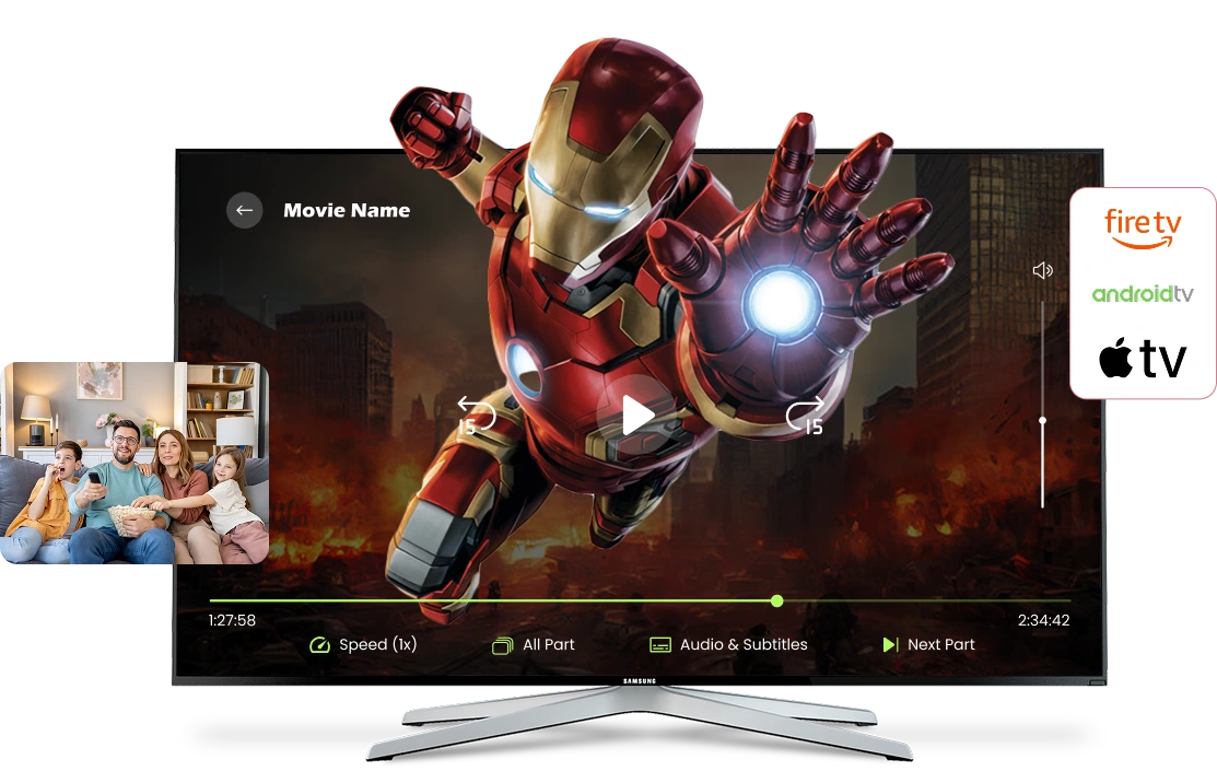 Custom OTT platform development for video streaming apps across mobile, web, and smart TV devices
