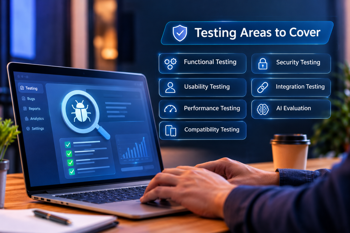 testing area
