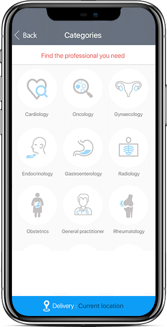 patient app screen