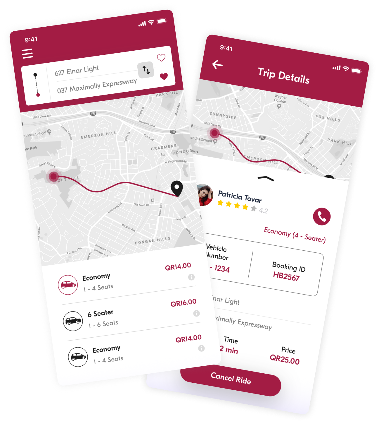 taxi booking app