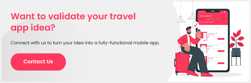 contact for travel app development